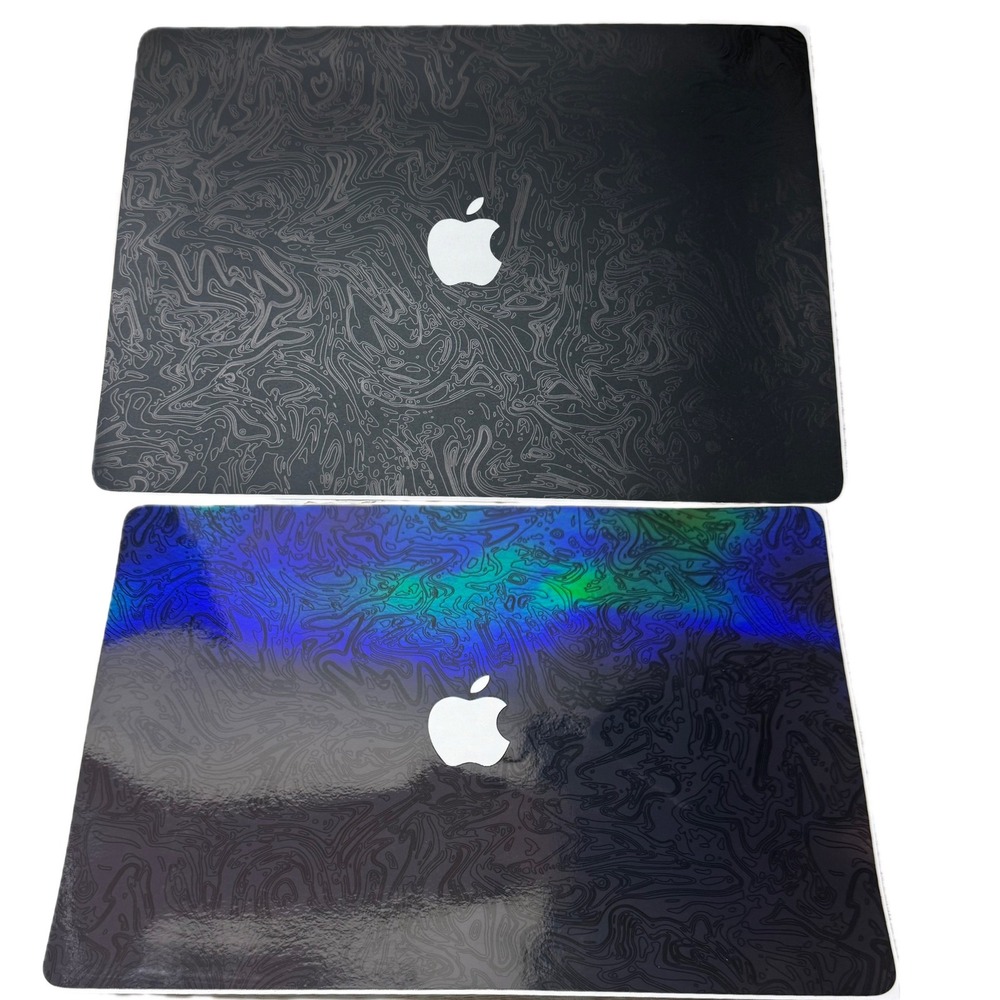 dbrand MacBook Air 15 Skin Unisex OS Black Damascus Holo Green Vinyl Wrap 2-Pack